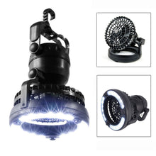 Load image into Gallery viewer, 2-in-1 18 LED Camping Light and Ceiling Fan Outdoor Hiking Flashlight