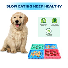 Load image into Gallery viewer, 4Pcs Pet Slow Feeder Tray Set Anti-Slip Slow Eating Dog Feeder Trays & Licking Trays Ideal for Pet Anxiety Relief