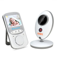 Load image into Gallery viewer, Fitnate® Wireless Video Baby Monitor with Digital Camera, Night Vision Temperature Monitoring & 2 Way Talkback System, Built-in Remote Lullabies, More Strong Signal, Larger Monitor