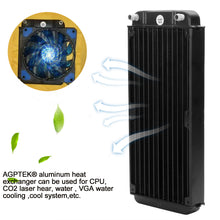 Load image into Gallery viewer, 12 Pipe Aluminum Heat Exchanger Radiator for PC CPU CO2 Laser Water Cool System Computer R240