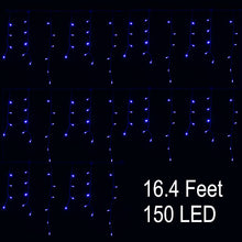 Load image into Gallery viewer, AGPtek 30Mx0.6M Linkable Fairy Curtain Lights Strings Connectable Lights 8 Lighting Modes