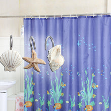 Load image into Gallery viewer, AGPTEK 12 PCS DECORATIVE Seashell Shower Curtain Hooks Bathroom Beach Shell Decor