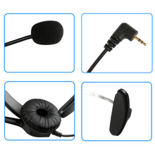 Load image into Gallery viewer, 2.5mm Headset for Cordless Phones 6FT Hands-Free Noise Cancelling Monaural Headset
