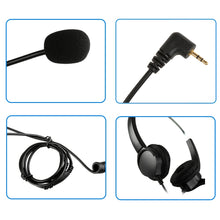 Load image into Gallery viewer, 2.5mm Dual Headset for Cordless Phones 6FT Hands-Free Noise Cancelling Monaural Headset