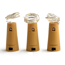 Load image into Gallery viewer, 3pcs Wine Bottle Cork Lights Copper Led Light Strips Rope Lamp Kit DIY Colorful