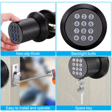 Load image into Gallery viewer, Keyless Smart Lock Digital Door Lock with Keypad & Spare Keys