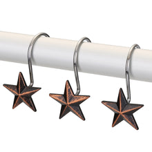 Load image into Gallery viewer, 12Pcs Anti-rust Star Decorative Shower Curtain Hooks