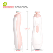 Load image into Gallery viewer, Baby Nail Clippers Baby Nail File Trimmer Electric Baby Nail Trimmer Safe for Newborn Toddler Toes Fingernails Care Trim Polish -Battery Operated (AA)