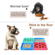 Load image into Gallery viewer, 4Pcs Pet Slow Feeder Tray Set Anti-Slip Slow Eating Dog Feeder Trays & Licking Trays Ideal for Pet Anxiety Relief