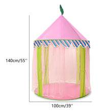 Load image into Gallery viewer, ODOLAND Princess Castle Children Play Tent for Kids Indoor & Outdoor Pink Playhouse