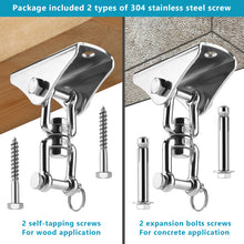 Load image into Gallery viewer, Swing Hanger Set Brackets Suspension Hook 360°Rotation for Yoga Seat Hammock Chair
