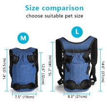 Load image into Gallery viewer, Ownpets Legs Out Front Dog Carrier, Hands-Free Adjustable Pet Carrying Backpack, Ideal for Small & Medium Cat, Dog Puppy Doggie(L)
