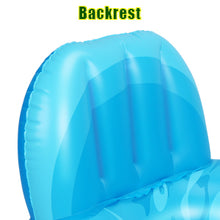 Load image into Gallery viewer, Inflatable Lounger Pool Float with a Rubber Handle and a Drink Holder, Soft, Durable and Portable Inflatable Pool Float Chair with Mesh Fabric for Adults and Kids (Blue)
