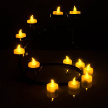 Load image into Gallery viewer, wadeo 100 Battery Operated LED Amber Flameless Flickering Flashing Tea Light Candle