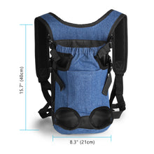 Load image into Gallery viewer, Ownpets Legs Out Front Dog Carrier, Hands-Free Adjustable Pet Carrying Backpack, Ideal for Small & Medium Cat, Dog Puppy Doggie(L)