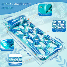 Load image into Gallery viewer, Pool Lounge Float, CAMULAND 70 Inches X 30 Inches Inflatable Lounge Pool with Headrest, Floating Pool Lounge Chair for Men and Women