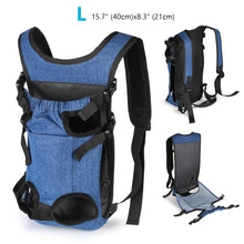 Load image into Gallery viewer, Ownpets Legs Out Front Dog Carrier, Hands-Free Adjustable Pet Carrying Backpack, Ideal for Small & Medium Cat, Dog Puppy Doggie(L)