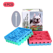 Load image into Gallery viewer, 4Pcs Pet Slow Feeder Tray Set Anti-Slip Slow Eating Dog Feeder Trays & Licking Trays Ideal for Pet Anxiety Relief