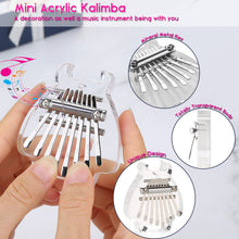 Load image into Gallery viewer, 2Pcs Finger Thumb Piano Mini Kalimba with 8 Keys Gifts for Kids Adults Beginners