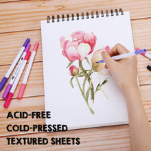 Load image into Gallery viewer, AGPtEk Watercolor Paper Pad 9 * 12 inches 35 Sheets Acid Free Great for Watercolor Painting and Wet Media