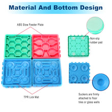 Load image into Gallery viewer, 4Pcs Pet Slow Feeder Tray Set Anti-Slip Slow Eating Dog Feeder Trays & Licking Trays Ideal for Pet Anxiety Relief