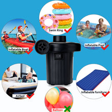 Load image into Gallery viewer, Electric Air Pump For Swimming Ring Inflatable Boat Paddling Pool Fast Deflator
