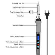 Load image into Gallery viewer, Soldering Iron, IMAGE Digital-Controlled Thermostatic Soldering Iron with LCD Screen Display