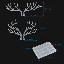 Load image into Gallery viewer, Epoxy Resin Silicone Molds Antlers Tree Branch Tray Jewelry Displayed Organizer for Necklace Earrings