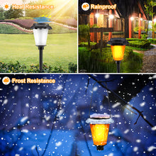 Load image into Gallery viewer, Flickering Flame Solar Lights, IMAGE 4 Pcs Solar Torch Light with Flickering Flame, Solar Powered Lights with Waterproof Function, Torch Solar Lights Outdoor with Ground Spike for Yard, Patio and Lawn