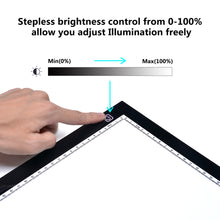 Load image into Gallery viewer, A4 LED Artcraft Tracing Light Pad Light Box Tatoo Pad Aniamtion Sketching Designing Stencilling
