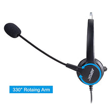 Load image into Gallery viewer, AGPtek Call Center Dialpad Headset Telephone with Tone Dial Key Pad & REDIAL