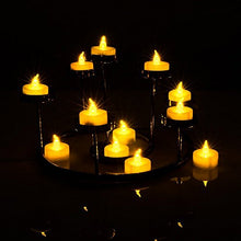 Load image into Gallery viewer, AGPtek® 100 Battery Operated LED Amber Flameless Flickering Flashing Tea Light Candle