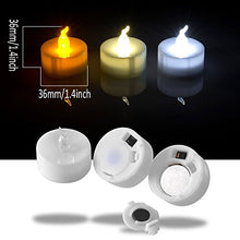 Load image into Gallery viewer, AGPtek® 100 Battery Operated LED Amber Flameless Flickering Flashing Tea Light Candle