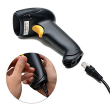 Load image into Gallery viewer, USB Automatic Barcode Scanner, AGPtek Handheld Laser Bar-code Reader + Hands Free Automatic Scanning Barcode with Adjustable Stand Holder (Black)