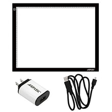 Load image into Gallery viewer, AGPtek A4 Ultra-thin Portable LED Artcraft Tracing Light Pad Light Box USB Power Cable Dimmable Brightness Tatoo Pad Aniamtion, Sketching, Designing, X-ray Viewing W/ USB Adapter (PSE Approval )
