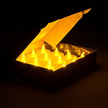 Load image into Gallery viewer, AGPtek® 100 Battery Operated LED Amber Flameless Flickering Flashing Tea Light Candle