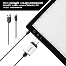 Load image into Gallery viewer, A3 Light Pad, IMAGE A3 LED Tracing Pad Ultra-Thin Drawing Pad Adjustable Brightness, USB Powered with Physical Buttons, A3 LED Light Pad for Diamond Painting, Sketching, Animation, Stenciling and X-ray Viewing