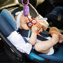 Load image into Gallery viewer, Livinganic  Toys for 0 3 6 9 to 12 Months, Soft Hanging Crinkle Squeaky Sensory Learning Toy Infant Newborn Stroller Car Seat Crib Travel Activity Plush Animal Wind Chime with Teether for Boys Girls