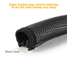 Load image into Gallery viewer, 6 Packs Cable Sleeve Wrap Cover Organization Management Zipper TV Computer Home Electronics