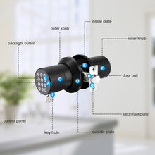 Load image into Gallery viewer, Keyless Smart Lock Digital Door Lock with Keypad & Spare Keys