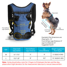 Load image into Gallery viewer, Ownpets Legs Out Front Dog Carrier, Hands-Free Adjustable Pet Carrying Backpack, Ideal for Small & Medium Cat, Dog Puppy Doggie (M)