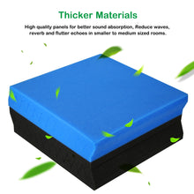 Load image into Gallery viewer, 12Packs Sound Proof Padding Acoustic Foam Panels for Studio Kid’s Room Office Podcast Recording