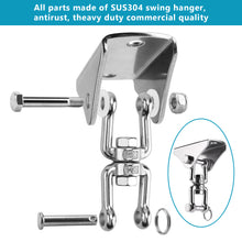 Load image into Gallery viewer, Swing Hanger Set Brackets Suspension Hook 360°Rotation for Yoga Seat Hammock Chair