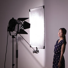 Load image into Gallery viewer, Nicam 35inchx47inch/ 90x120 CM 5-in-1Photo Studio Reversible Gold/Silver & Black/White and Translucent Fabric Panel Light Reflector with Mounting Bracket and Carrying Bag