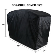 Load image into Gallery viewer, BBQ Gas Grill Cover 57" Barbecue Waterproof Outdoor Heavy Duty Protection Black