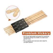 Load image into Gallery viewer, AGPtEK Drum Practice Pads with 3 Pairs of Drum Sticks and Adjustable Snare Drum Stand Double Sided Drum Pad for Beginners and Pro