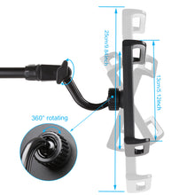 Load image into Gallery viewer, Mic Stand, IMAGE Microphone Stand with Mic Clip Holder, Collapsible and Adjustable Height Heavy Metal Base for PC, Tablet or Cellphone