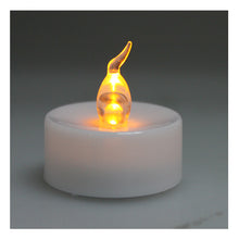 Load image into Gallery viewer, Lot 24 pcs Battery Operated LED Amber Yellow Tea Light Candle with Timer