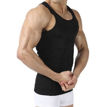 Load image into Gallery viewer, AGPtEK Men Elastic Slimming body shaper Vest Shirt Lose Weight Underwears - XL