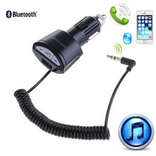Load image into Gallery viewer, AGPtEK Car Bluetooth Adapter A2DP 3.5mm Car Handsfree Bluetooth AUX Stereo Audio Receiver Adapter USB Charger